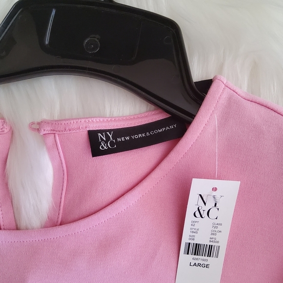 Offers Invited. 💖💜💛 New York & Company Poppin Spring Dress! Large Brand New! - Picture 4 of 4